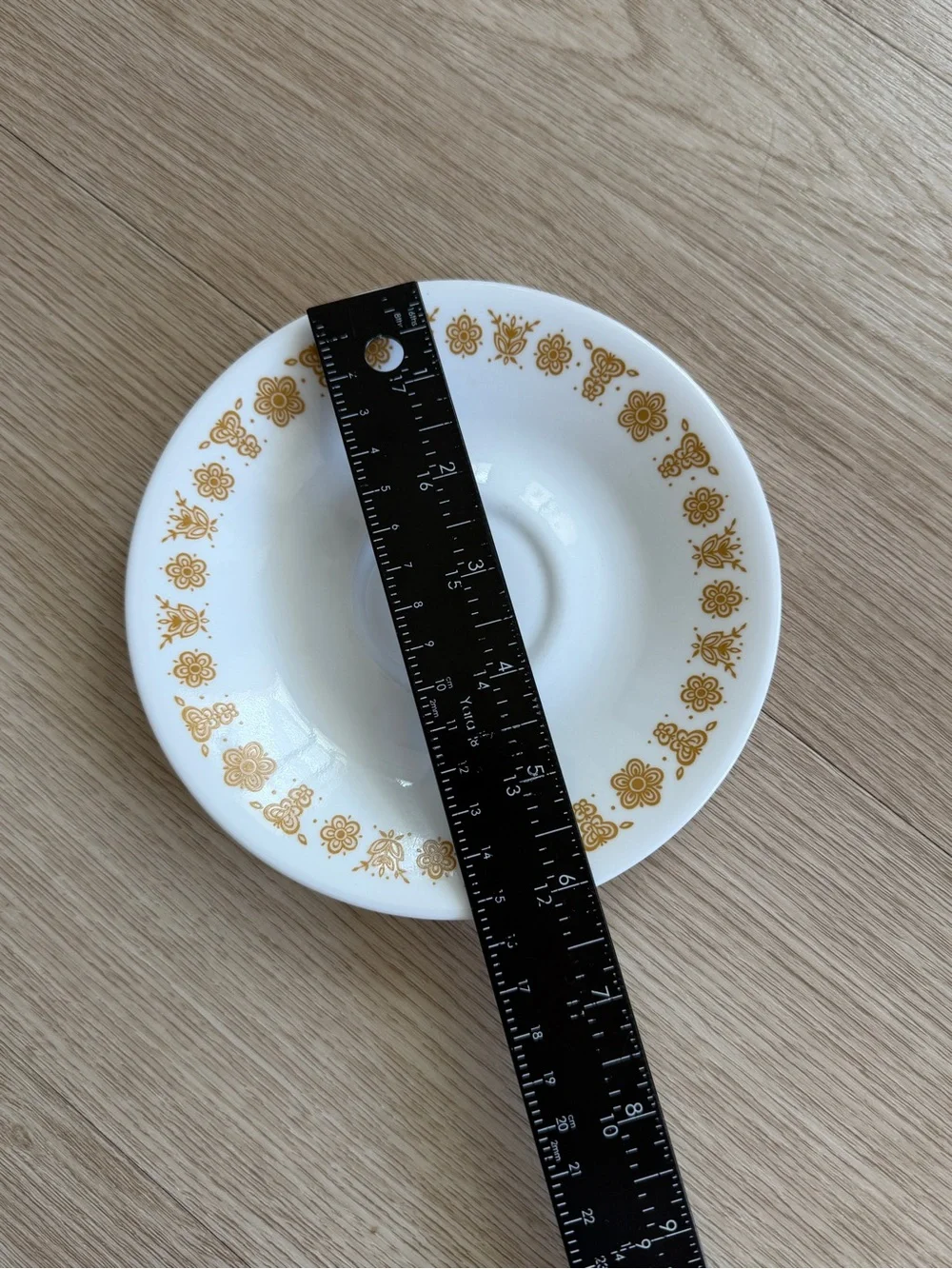 Single Replacement Vintage Corelle USA Golden Butterfly Saucer Plate